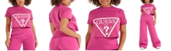 GUESS Cropped Logo Cotton T-Shirt